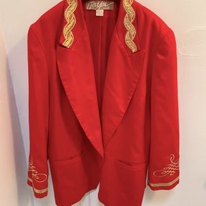 Red & Gold Vintage Blazer